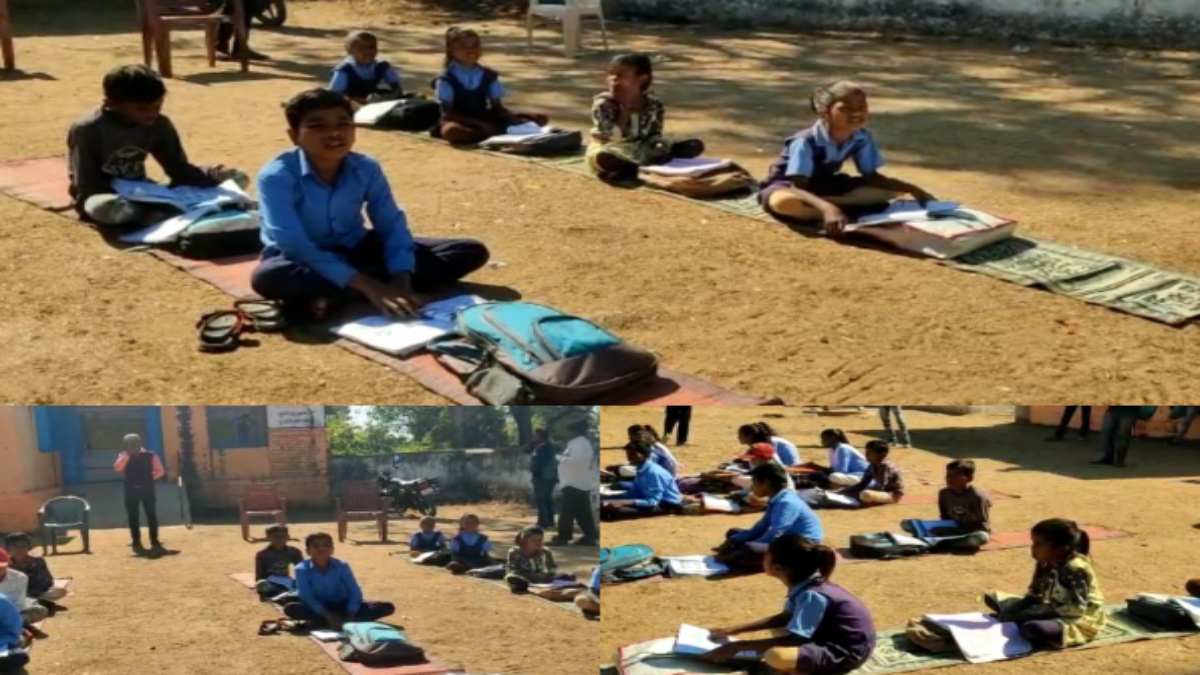 कड़ाके की ठंड में School पहुंच रहे बच्चे: पढ़ाई के प्रति आदिवासी बच्चों में दिखा उत्साह, छुट्टी होने के बाद भी स्कूल जा रहे मासूम छात्र