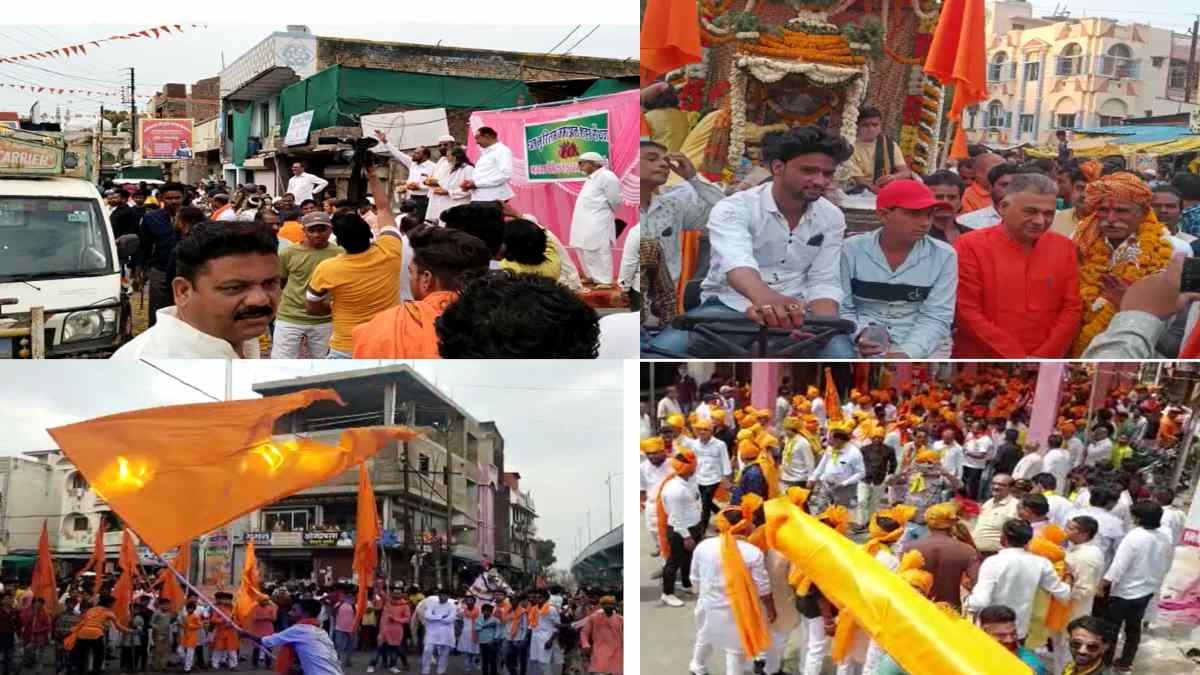 फूल बरसाकर जुलूस का मुस्लिमों ने किया स्वागत: MP में रामनवमी की धूम, जगह-जगह निकाली गई शोभायात्रा
