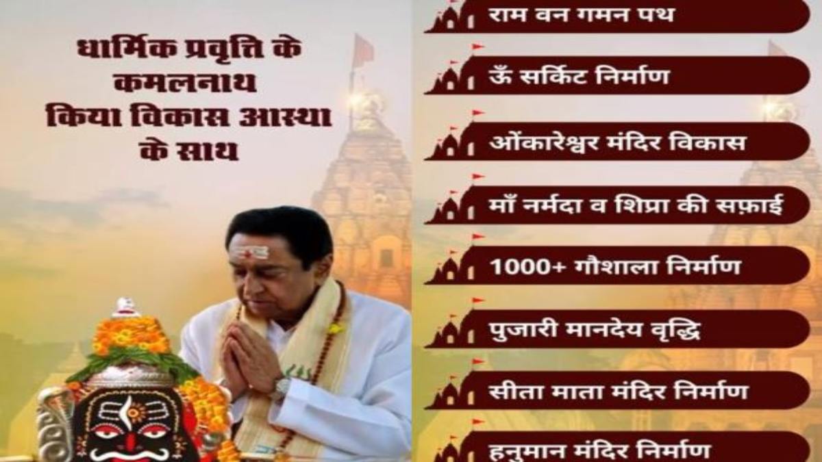 चुनावी साल में धर्म की नैया पर सवार पार्टियां: शिवराज सरकार के 7 लोक के बाद कांग्रेस ने जारी किया वीडियो, कमलनाथ के गिनाए काम