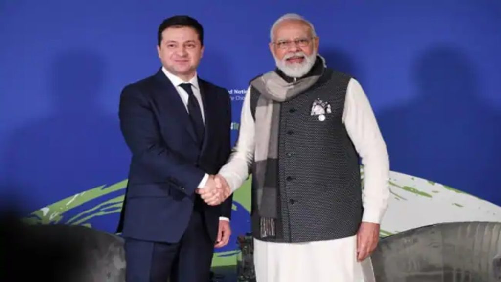 PM Modi and Volodymyr Zelensky