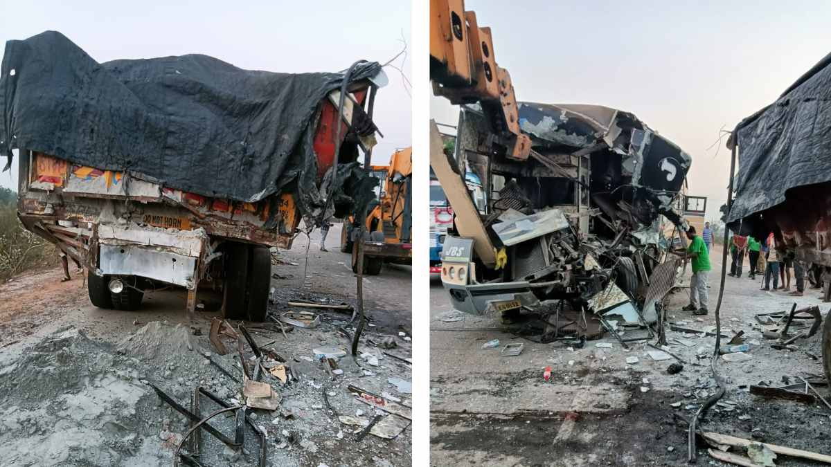 CG ACCIDENT BREAKING : धरसींवा के पास खड़ी ट्रक में जा घुसी यात्री बस, एक महिला की मौत, कई घायल
