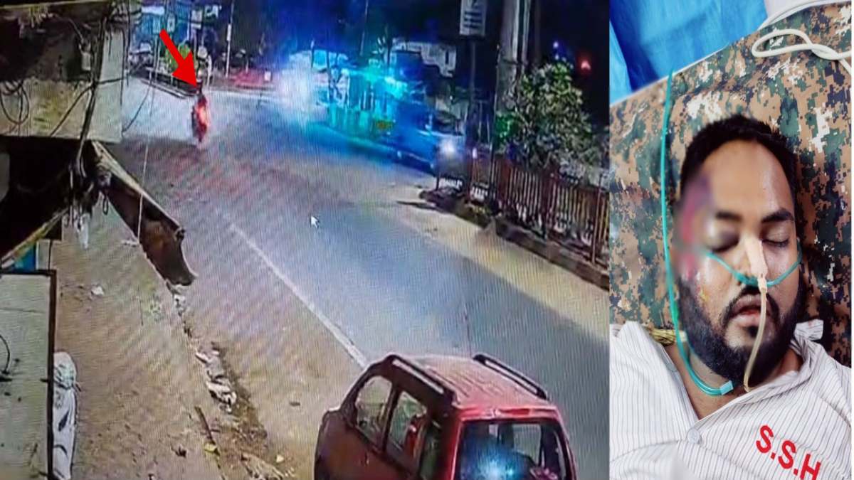 ठेकेदार की लापरवाही बनी मुसीबत: सीवरेज के लिए खोदे गए गड्ढे के कारण बाइक सवार युवक का बिगड़ा संतुलन, सड़क पर गिरने से आई गंभीर चोट