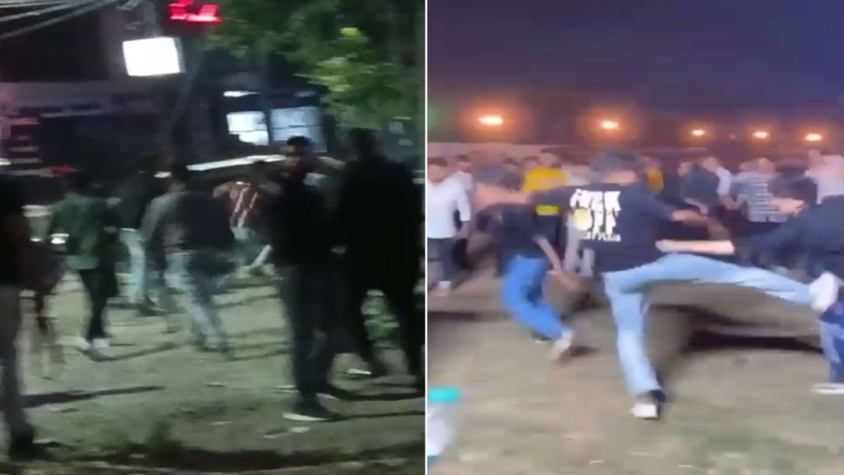 VIDEO: कॉलेज में डीजे नाइट पार्टी के दौरान छात्रों के बीच दे दना दन, इधर बदमाशों ने 2 स्टूडेंट्स को दौड़ा-दौड़ा कर पीटा