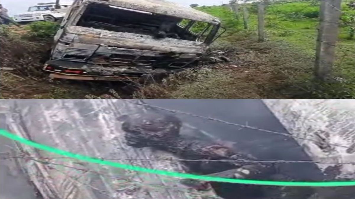 MP में दर्दनाक हादसाः ट्रक में आग लगने से जिंदा जला ड्राइवर, मृतक राजस्थान ट्रांसपोर्ट कंपनी का कर्मचारी
