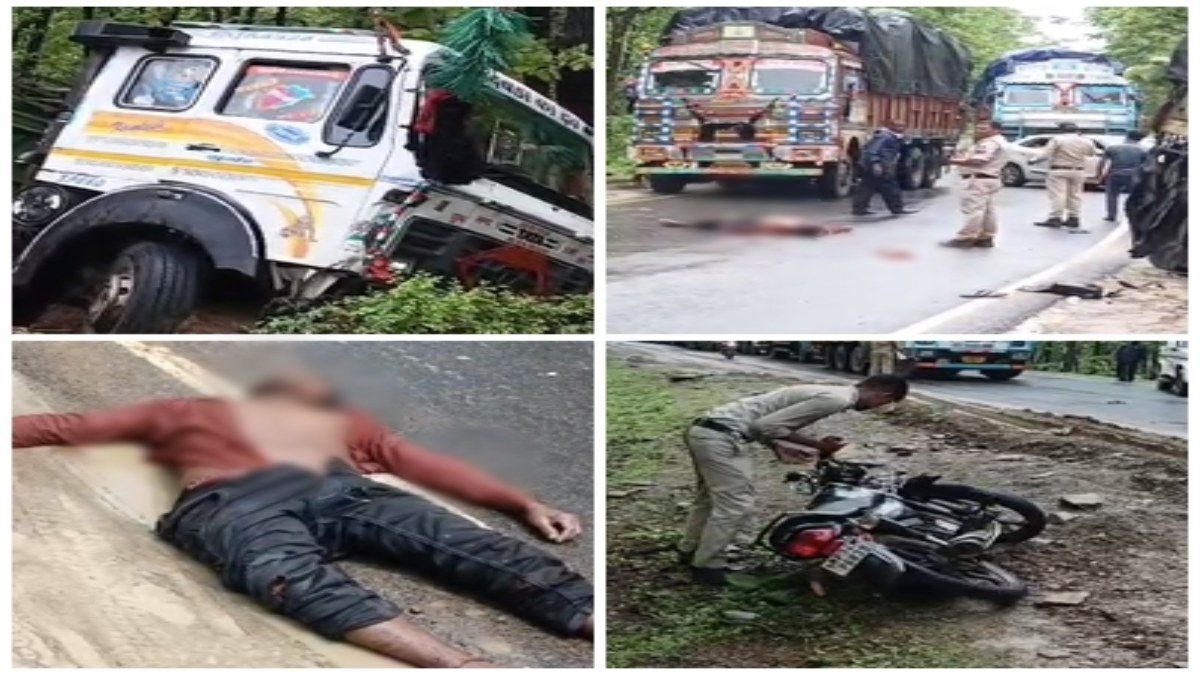 MP भीषण सड़क हादसा: तेज रफ्तार ट्रक ने बाइक को मारी टक्कर, दो की मौत, एक घायल   