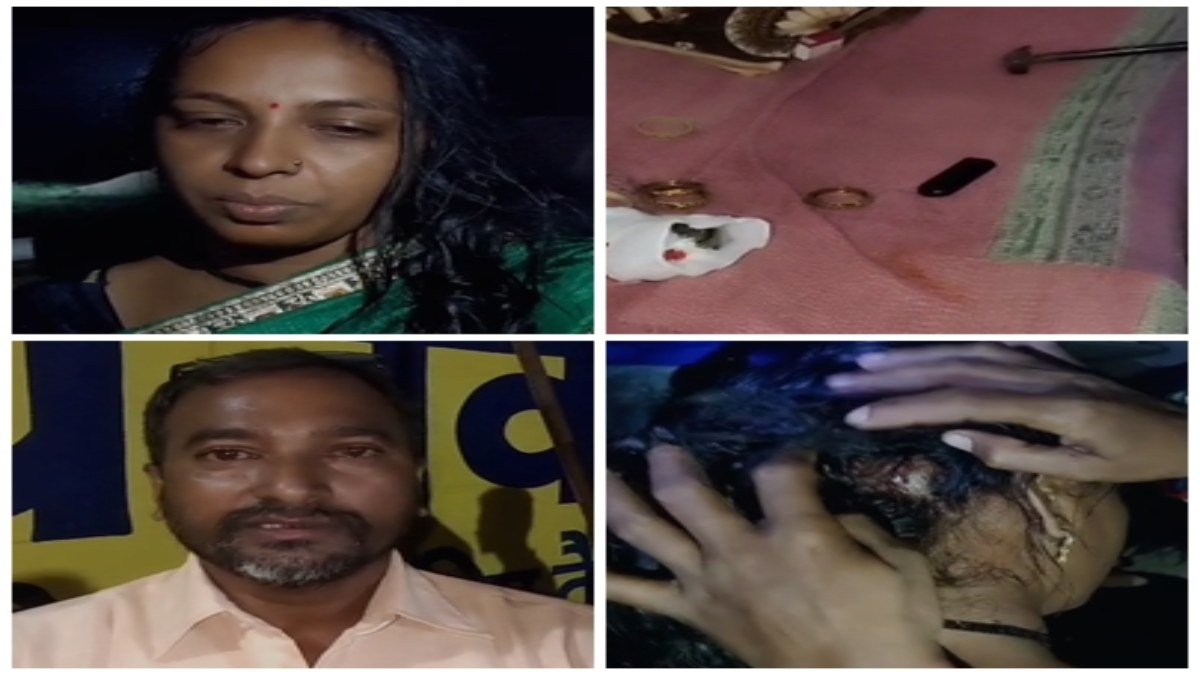नकाबपोश लुटेरों का आतंक: हार्डवेयर दुकान में घुसकर की पौने दो लाख रुपये की लूट, संचालक की पत्नी के सिर पर हथौड़े से किया वार 