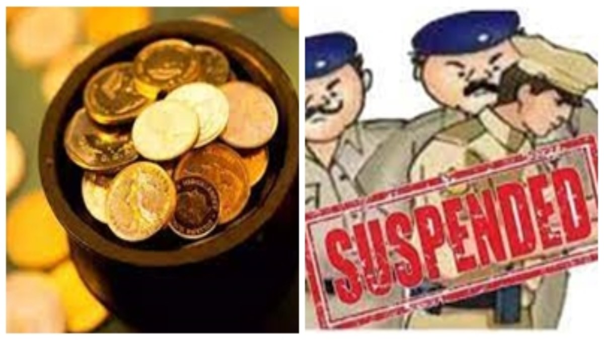 सोने के सिक्के चोरी के आरोप में TI समेत 4 पुलिसकर्मी निलंबित: टीआई ने कहा- हम चोर नहीं, ग्रामीणों ने खुदाई में मिले 240 सिक्के लूटने का लगाया आरोप
