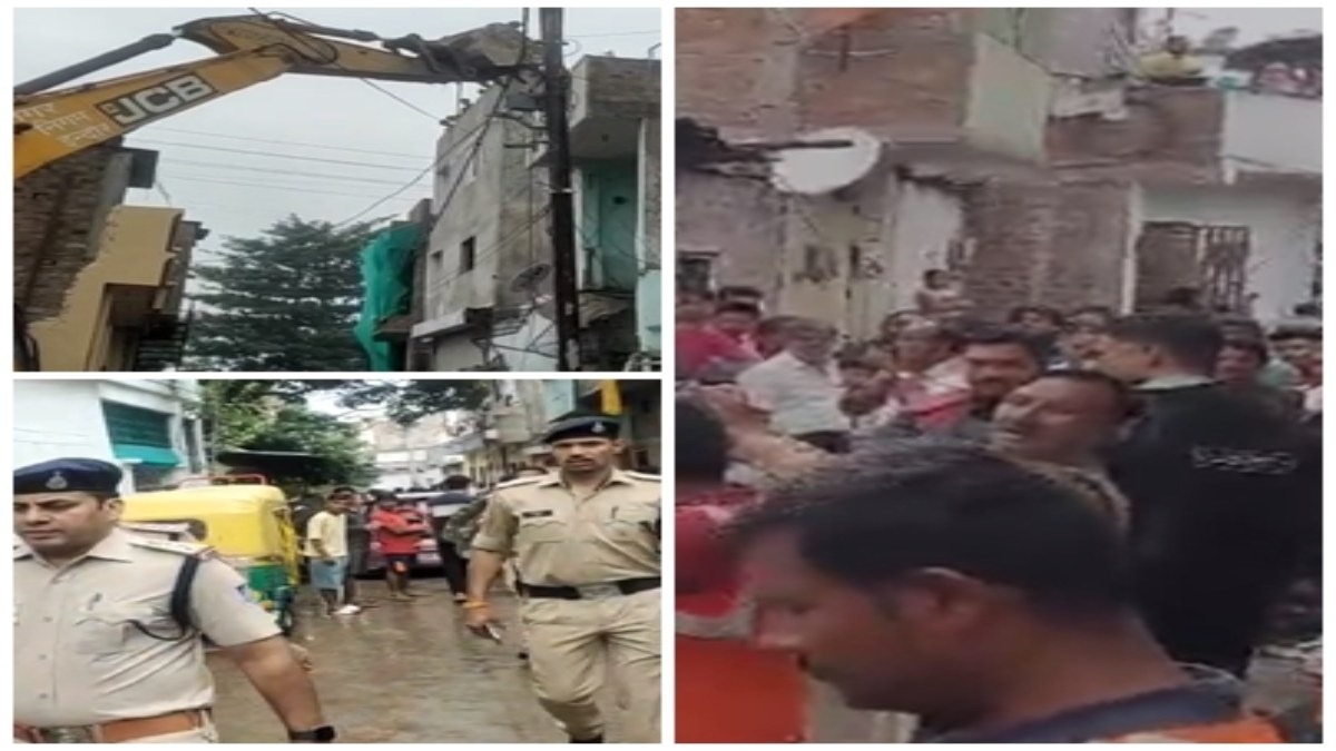 Indore Crime: बदमाशों के अवैध अतिक्रमण पर चला बुलडोजर, जिला प्रशासन, नगर निगम और पुलिस ने की संयुक्त कार्रवाई