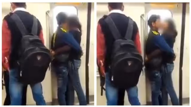Delhi मेट्रो का एक और वीडियो वायरल.. इस बार लिपलॉक करते कपल आया सामने
