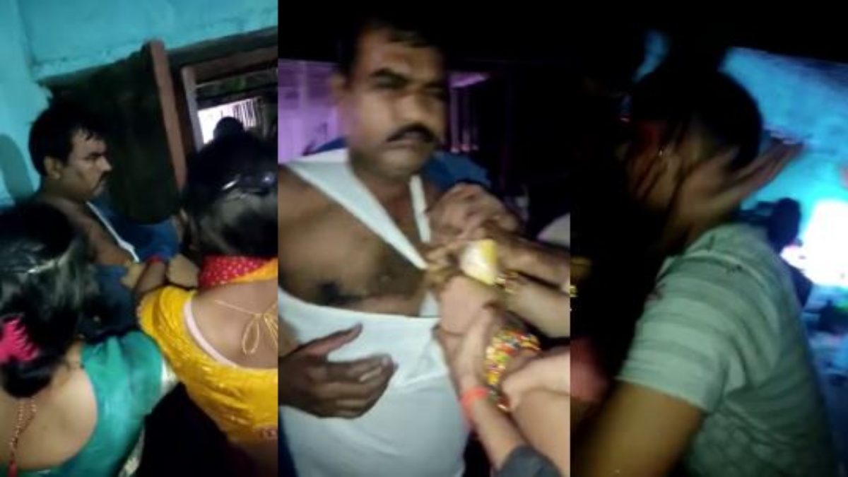 वारंटी को पकड़ने गई पुलिस टीम पर हमला: महिलाओं ने कमरे में बंधक बनाकर पीटा, कपड़े फाड़े और सिर फोड़ दिया, VIDEO वायरल