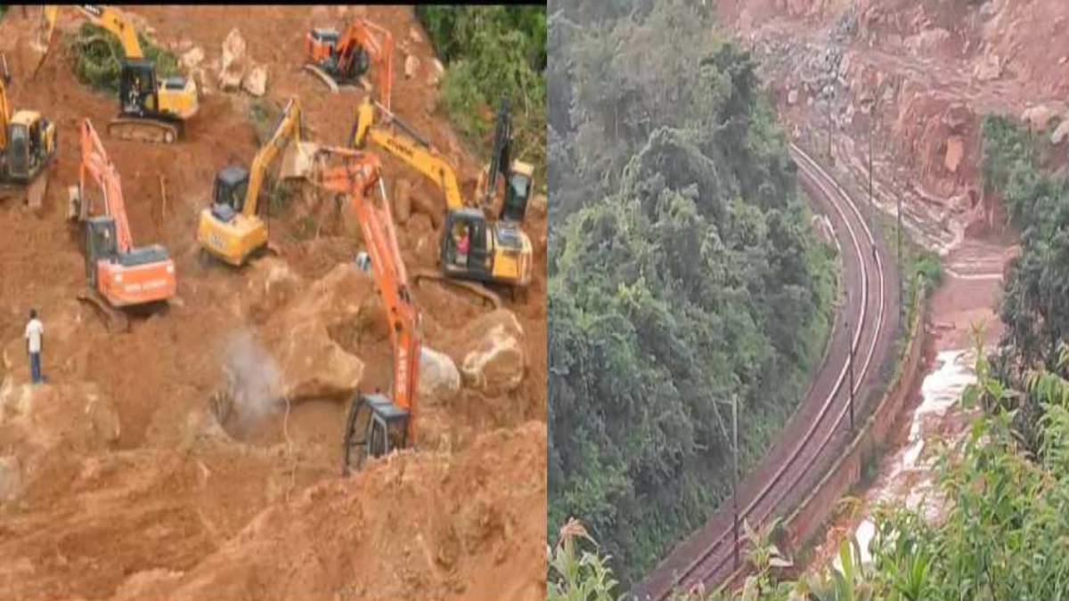 CG NEWS : लैंडस्लाइड से ट्रेनों का दूसरे दिन भी संचालन प्रभावित, रेलवे की टीम मलबा हटाने में जुटी