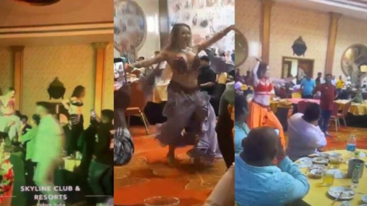 Indore में अश्लील रशियन डांस, VIDEO: ‘ले ले मजा ले, चिकनी चमेली’ जैसे गानों पर थिरके, गुंडे-बदमाशों ने छलकाए जाम, नाइट कल्चर के बीच इन प्रोग्रामों की बढ़ी होड़