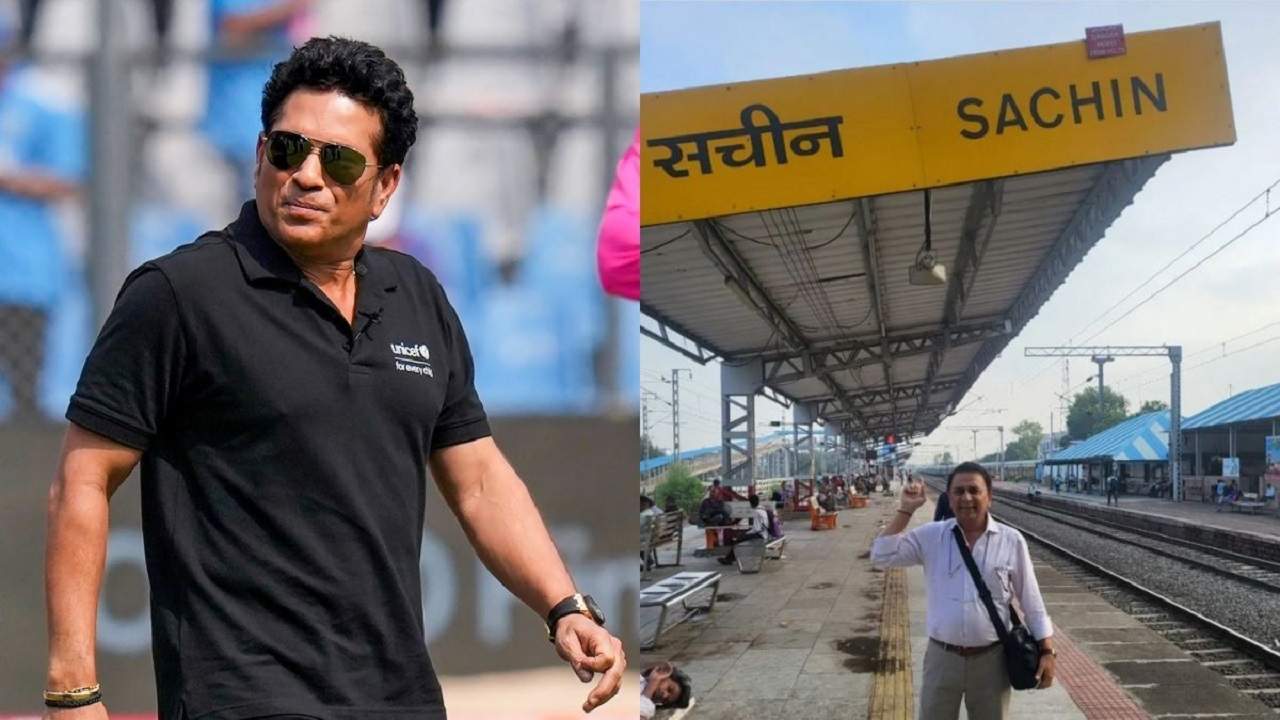 पूर्व क्रिकेटर सुनील गावस्कर ने सोशल मीडिया पर सचिन स्टेशन की तस्वीर साझा की, लोगों ने आमला और कोहली स्टेशन का नाम याद दिलाया