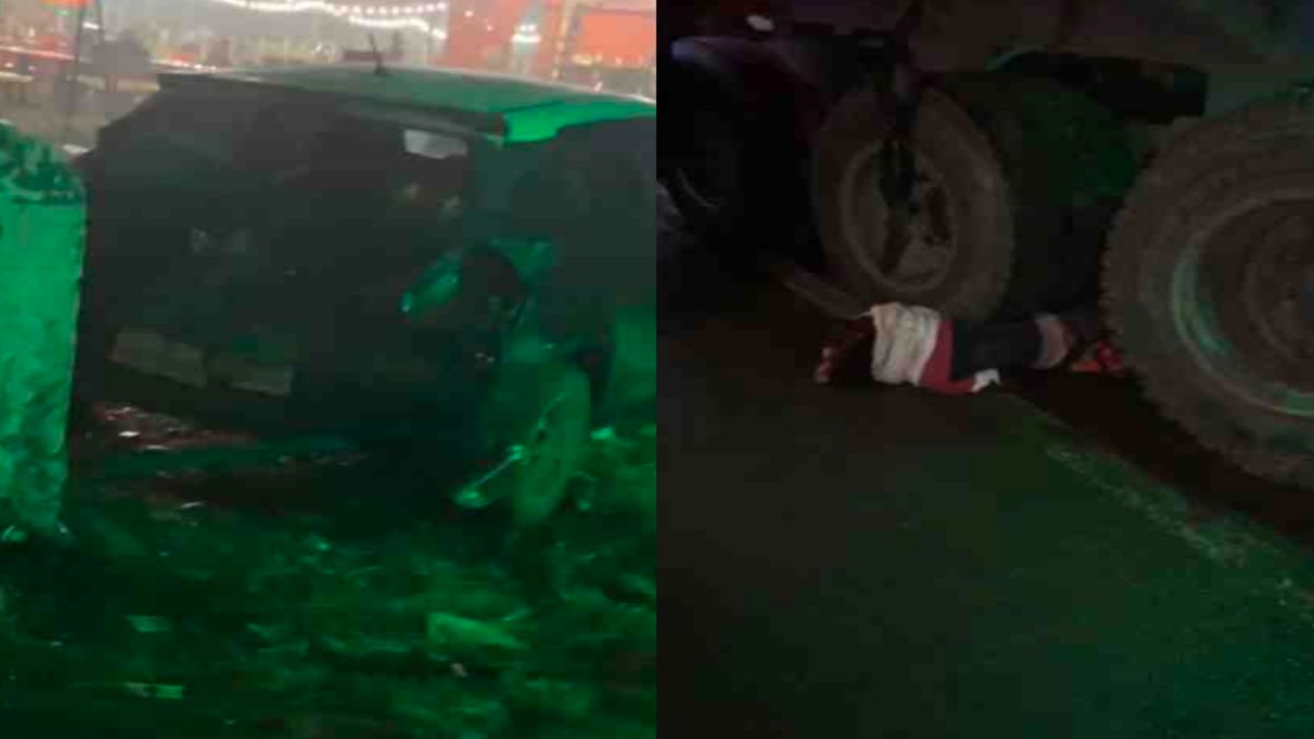 राजधानी में भीषण हादसा: ट्रक की चपेट में आई कार, तीन लड़कियां गंभीर रूप से घायल