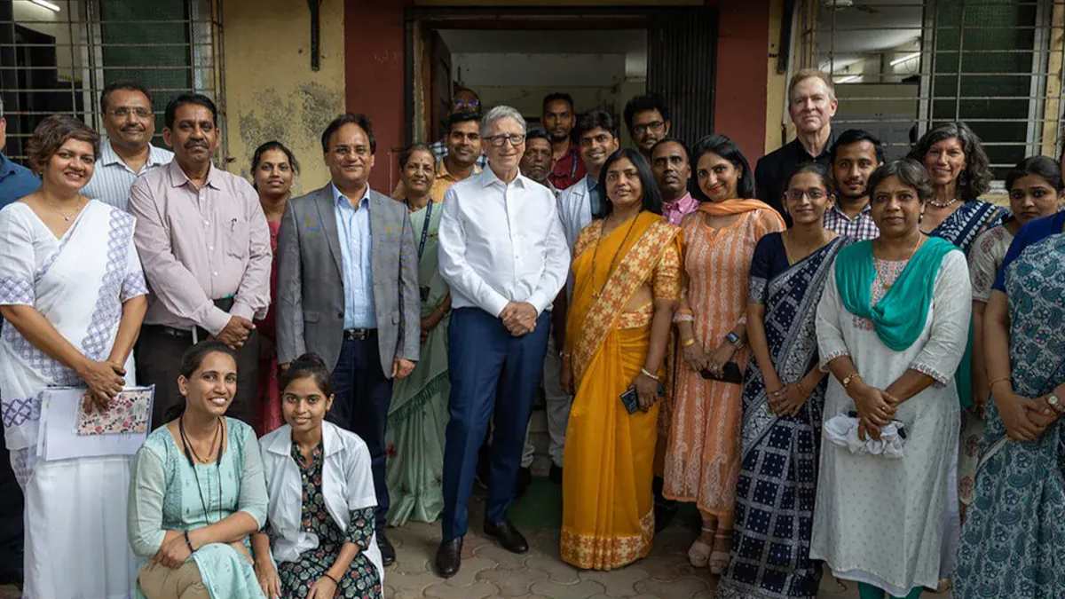Bill Gates In Odisha : बिल गेट्स ने भुवनेश्वर में मां मंगला बस्ती का दौराBill Gates In Odisha :