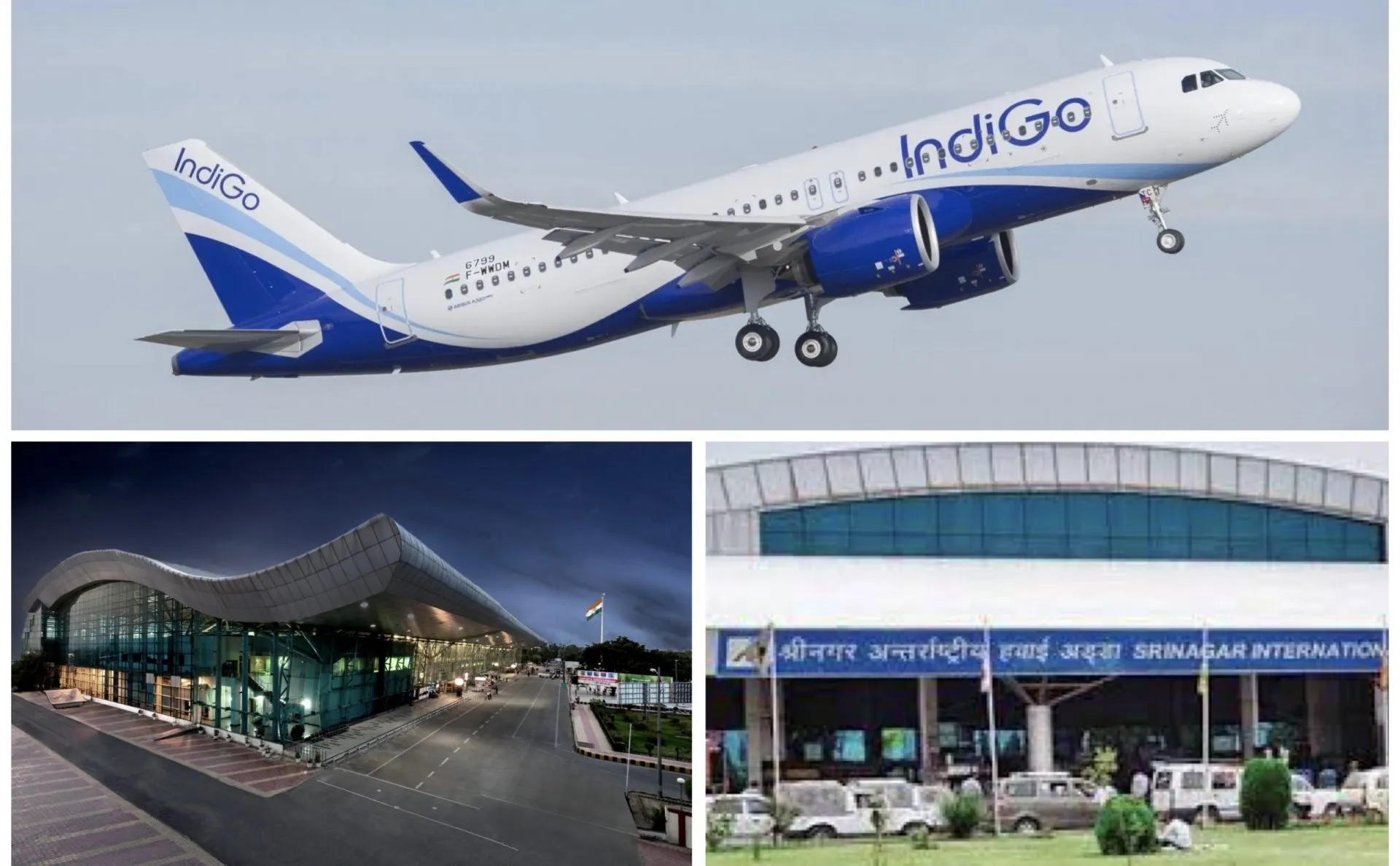 Indigo Airlines की लखनऊ-अमृतसर-श्रीनगर उड़ान फिर से शुरू