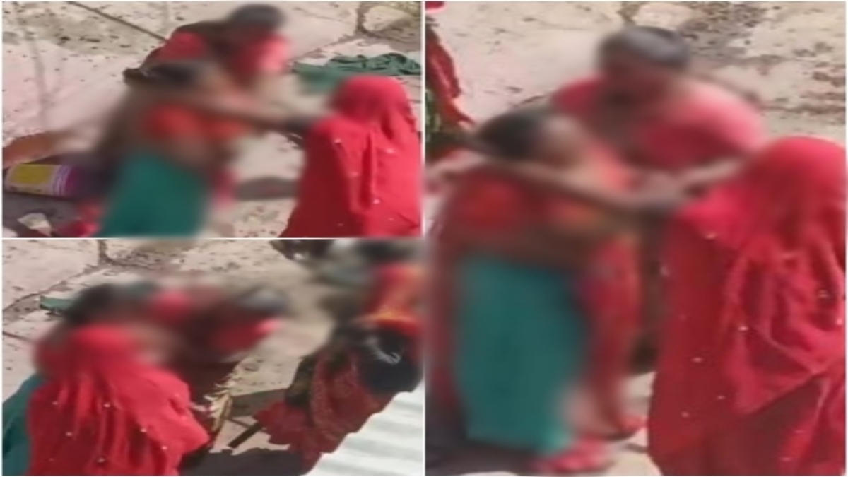 महिलाओं ने किया महिला का ‘चीरहरण’: गांव में निर्वस्त्र कर घुमाया, डंडों से की पिटाई, लोग बनाते रहे VIDEO 