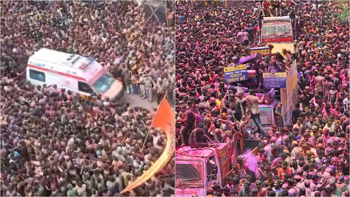 पारंपरिक गेर से सराबोर नजर आया इंदौर: 7 लाख से ज्यादा लोग हुए शामिल, भीड़ ने एंबुलेंस को दिया रास्ता तो CM मोहन ने किया सैल्यूट