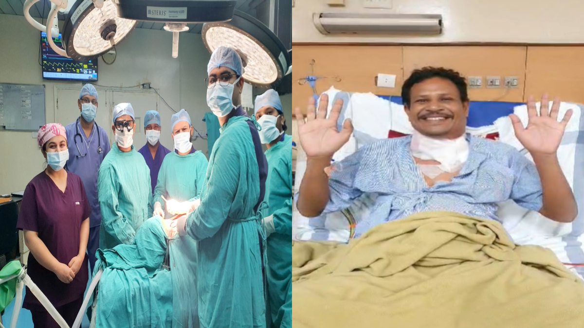 मरीज को मिली नई जिंदगी: हाई ब्लड प्रेशर से फट गई थी महाधमनी, मेकाहारा के डॉक्टरों ने बचाई जान, मध्य भारत में पहली बार हुई इस तरह की सर्जरी