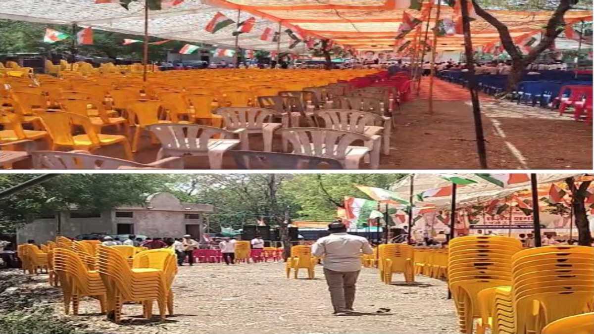 Loksabha election 2024: कमलनाथ की सभा में कुर्सियां रही खाली, नहीं जुटी भीड़, वीडियो आया सामने