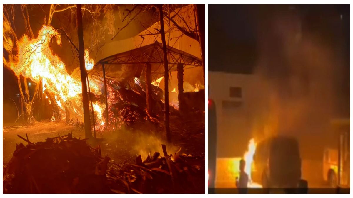 आगजनी की घटनाएं: राजधानी में लकड़ी के 2 गोदामों में लगी आग, 10 फायर ब्रिगेड की टीम ने आग पर पाया काबू, इधर सड़क किनारे खड़ी कार से उठने लगी लपटें