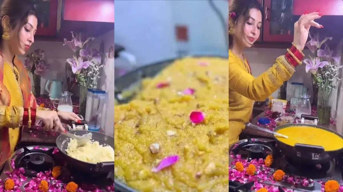 Sonalika Bhadauria ने निभाई पहली रसोई की रस्म, बनाया सूजी का हलवा, Social Media पर शेयर की खूबसूरत तस्वीरें…