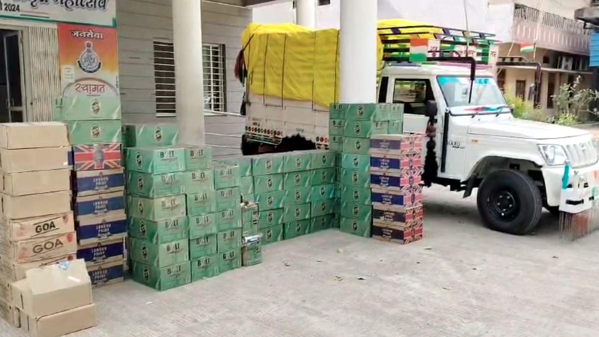 अवैध शराब के खिलाफ कार्रवाई: पुलिस ने वाहन समेत लाखों का माल किया जब्त, आरोपी फरार