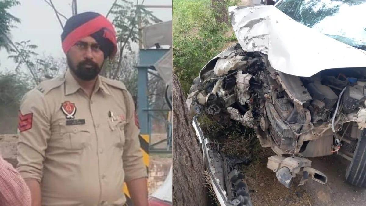 Road Accident : पशु को बचाने के प्रयास में पेड़ से टकराई कार, पुलिसकर्मी की मौत