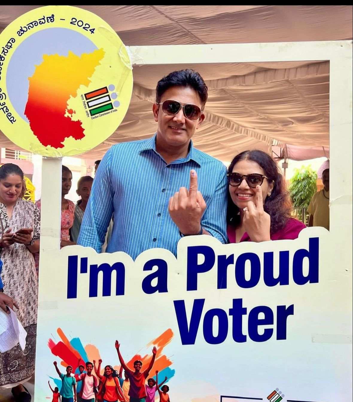 Lok Sabha Election 2024 Phase 2 Voting: वित्त मंत्री  निर्मला सीतारमण, गजेंद्र सिंह शेखावत, सुधा मूर्ति और द्रविड़-कुंबले ने किया मतदान