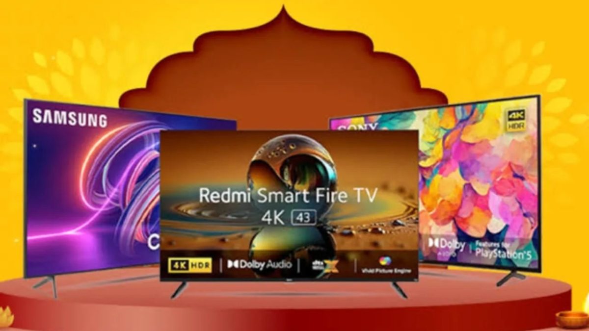 Amazon Grand Festive Sale : आधे रेट में मिल रहा है 40 से 55 इंच तक का Smart TV, अभी चेक करें प्राइस ?