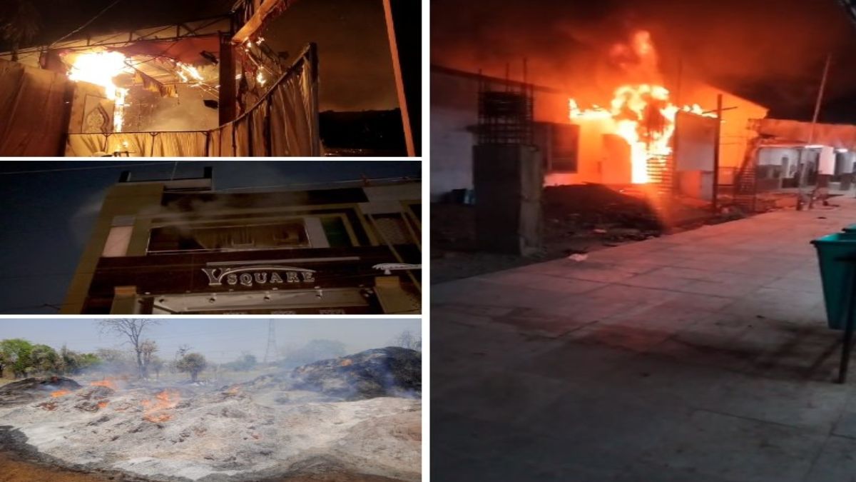 MP में अग्निकांड की 4 घटनाएं: गुना में रेलवे स्टेशन में लगी आग, अनूपपुर में लाखों की फसल जलकर खाक, ग्वालियर में होटल और मैरिज गार्डन में भड़की आग
