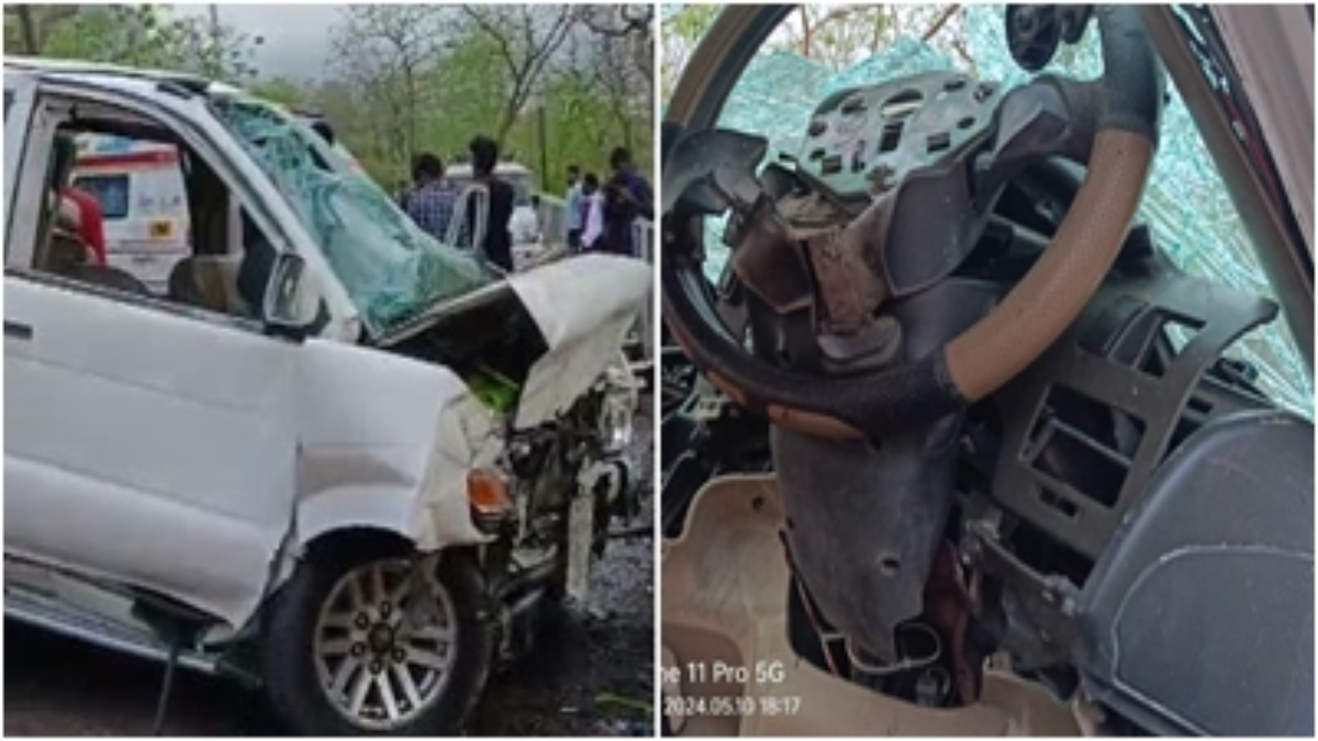 भीषण सड़क हादसा: डिवाइडर से टकराई तेज रफ्तार कार, 3 लोगों की मौत, 9 घायल