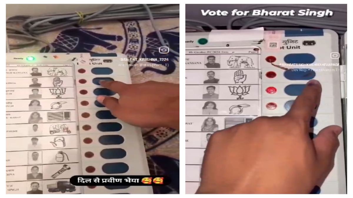 मतदान की गोपनीयता भंग करना भारी पड़ा: 2 मतदाताओं पर FIR, वोटिंग के दौरान EVM-VVPAT का Video बनाकर किया Viral