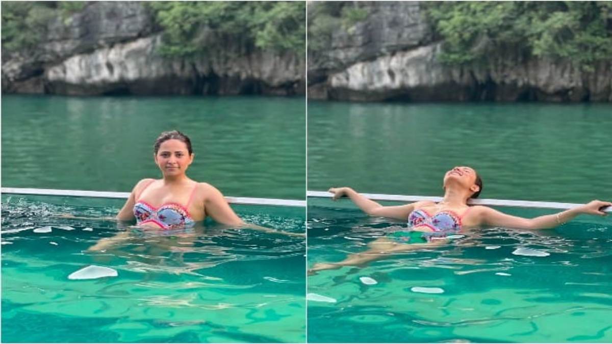 पूल में चील कर रही Sargun Mehta, चिलचिलाती गर्मी में बिकिनी पहन पानी में लगाई आग …