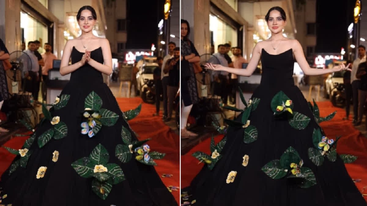 Black Gown से तितलियां उड़ाती नजर आईं Urfi Javed, डिजाइनर से जादूगर बनी एक्ट्रेस …