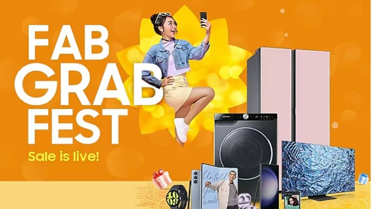 Samsung ने किया बंपर सेल Fab Grab Fest का ऐलान, स्मार्टफोन, टीवी और वॉशिंग मशीन पर 75% तक डिस्काउंट