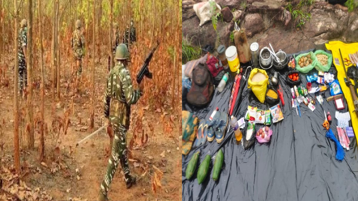 छत्तीसगढ़ बॉर्डर से लगे जंगलों में मिला नक्सलियों का डंप, देशी बंदूक, 50 ग्राम बारूद समेत कई विस्फोटक सामग्री बरामद