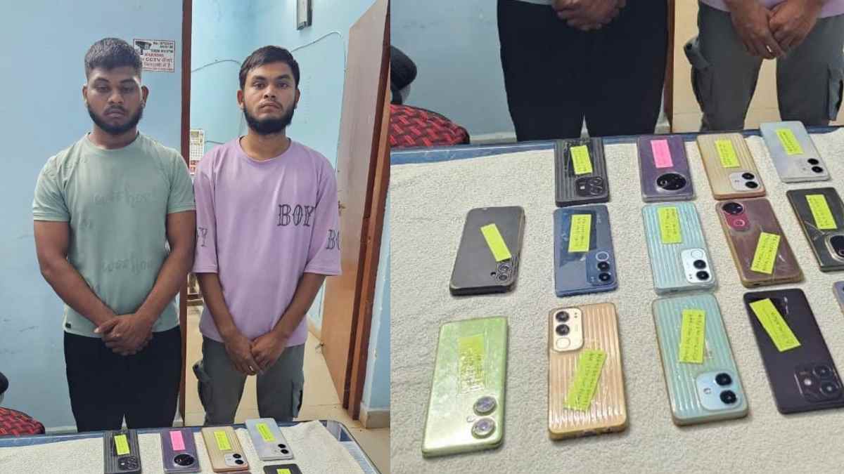 आरंग पुलिस को बड़ी सफलता : दुकान से मोबाइल चोरी करने वाले 3 आरोपी गिरफ्तार, 14 फोन जब्त