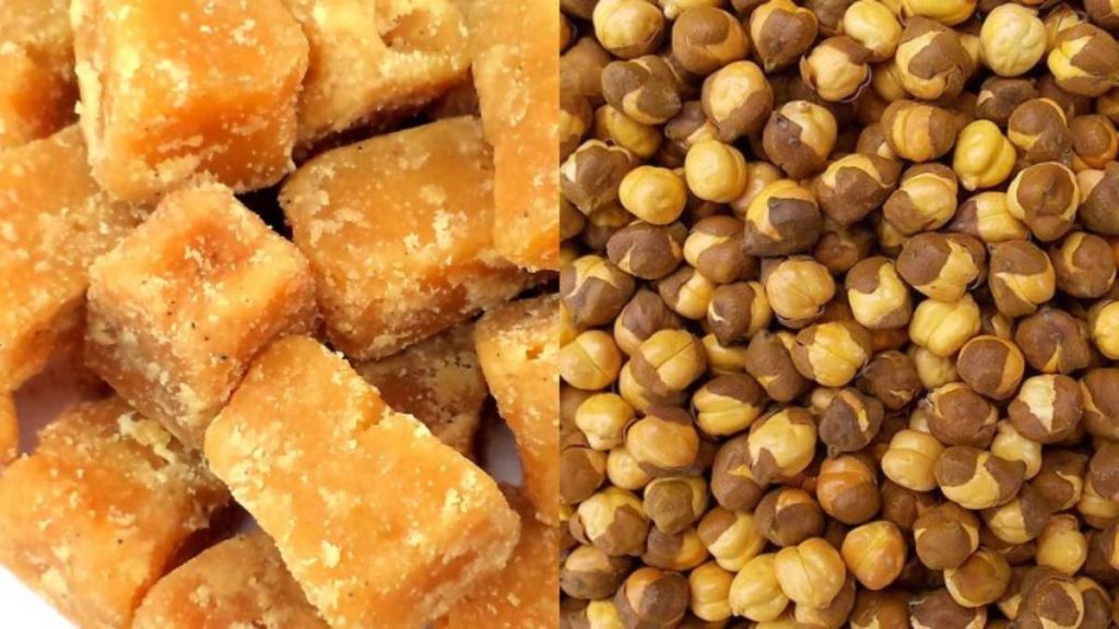 Benefits of Jaggery and Roasted Gram in Winter