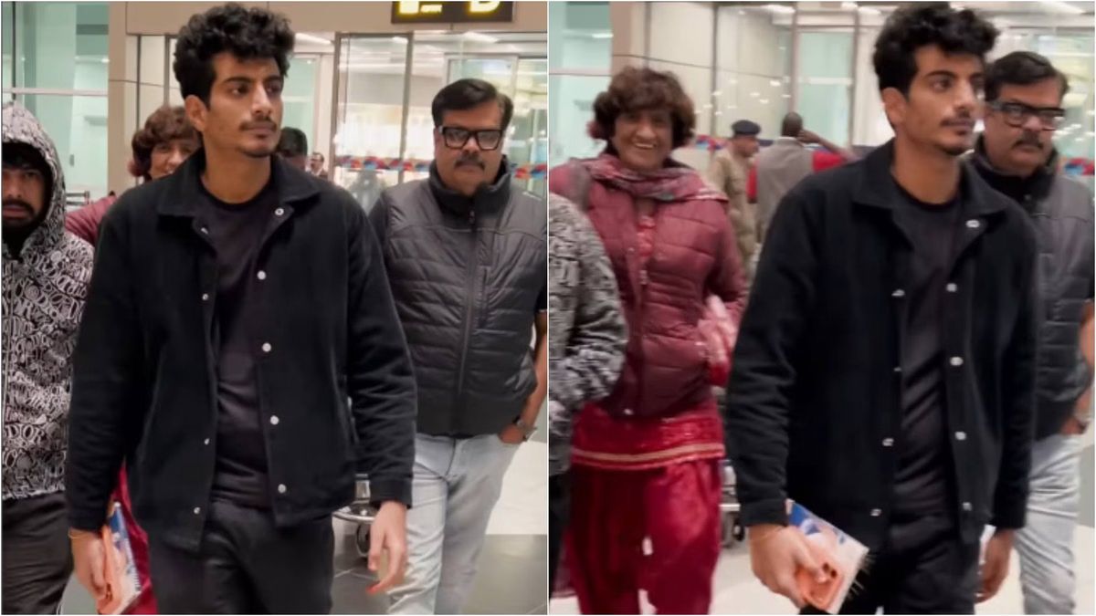 चेहरे में उदासी, झुकी नजरों के साथ दिखे Palash Muchhal, शादी टलने के बाद पहली बार आए नजर …