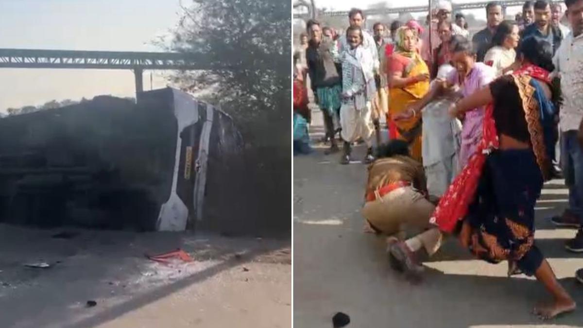 कोल ब्लॉक के खिलाफ ग्रामीणों का तांडव, महिला TI समेत कई जवान घायल कोल ब्लॉक के खिलाफ ग्रामीणों का तांडव, महिला TI समेत कई जवान घायल