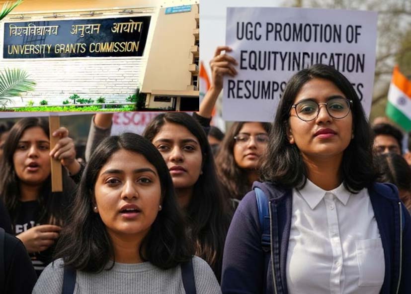 दिल्ली में UGC मुख्यालय के बाहर छात्रों का भारी प्रदर्शन, नए नियम वापस लेने की मांग; BJP के भीतर भी विरोध तेज