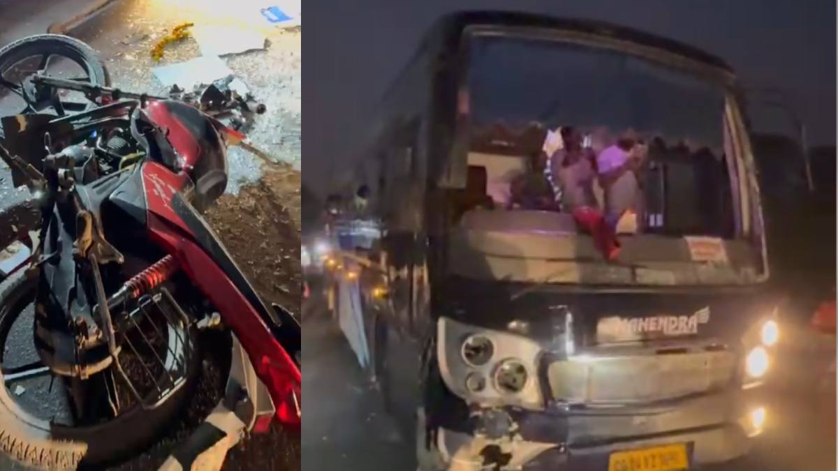 ROAD ACCIDENT: तेज रफ्तार बस ने बाइक को मारी ठोकर, पिता-पुत्र की मौत, दो मासूम घायल