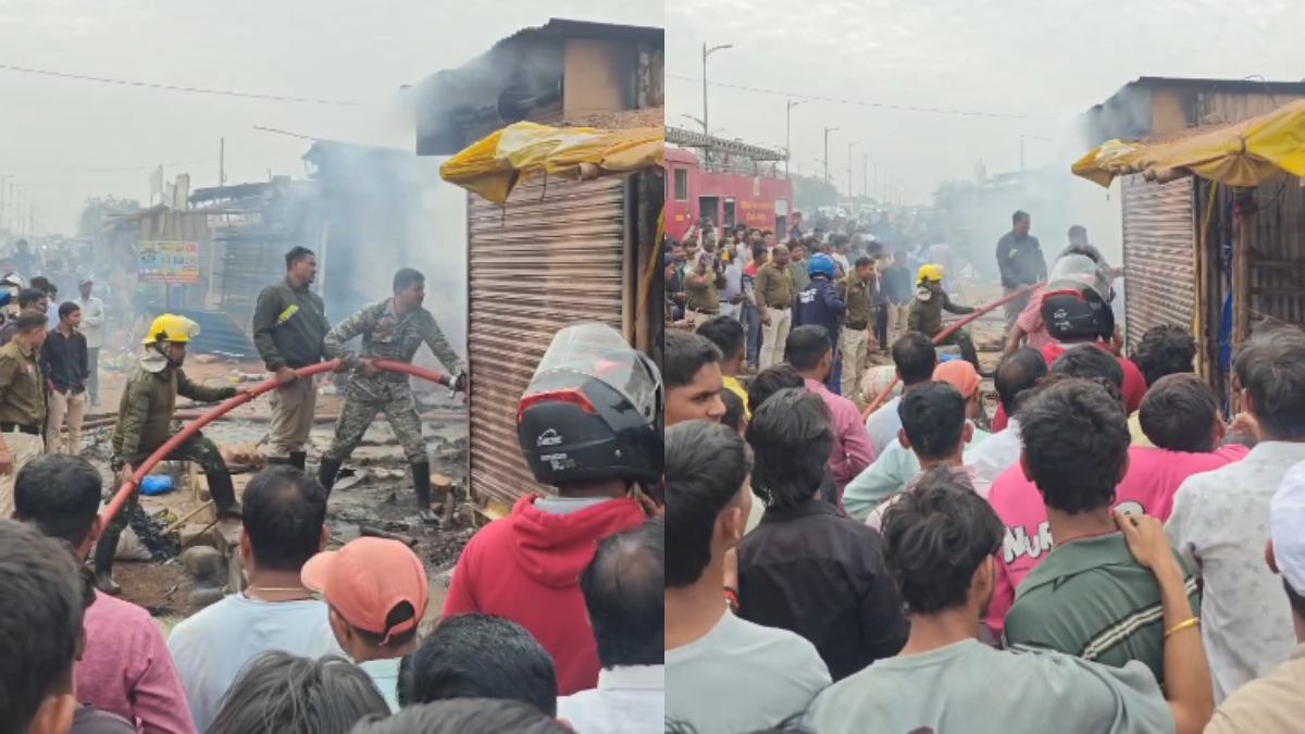 CG NEWS: नया रायपुर के मिनी मार्केट में लगी आग, कई दुकाने जलकर खाक…