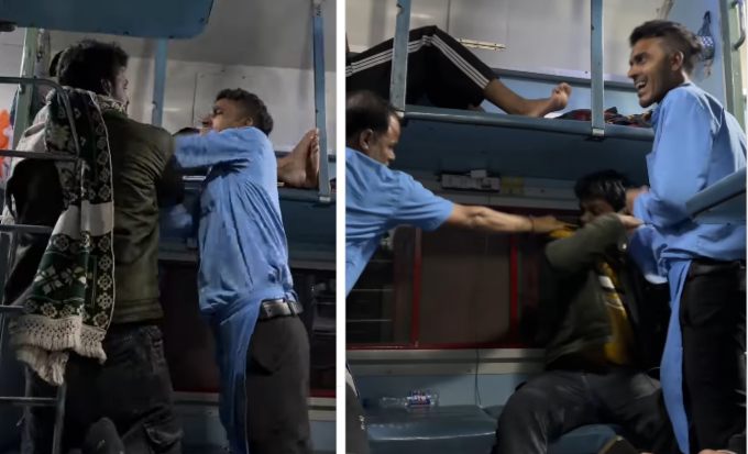 “ज्यादा पैसे लेने पर शिकायत क्यों की… ?” जबरन वसूली की कंप्लेंट करने पर पैंट्री स्टाफ की दबंगई, झुंड बनाकर यात्री से की मारपीट- VIDEO