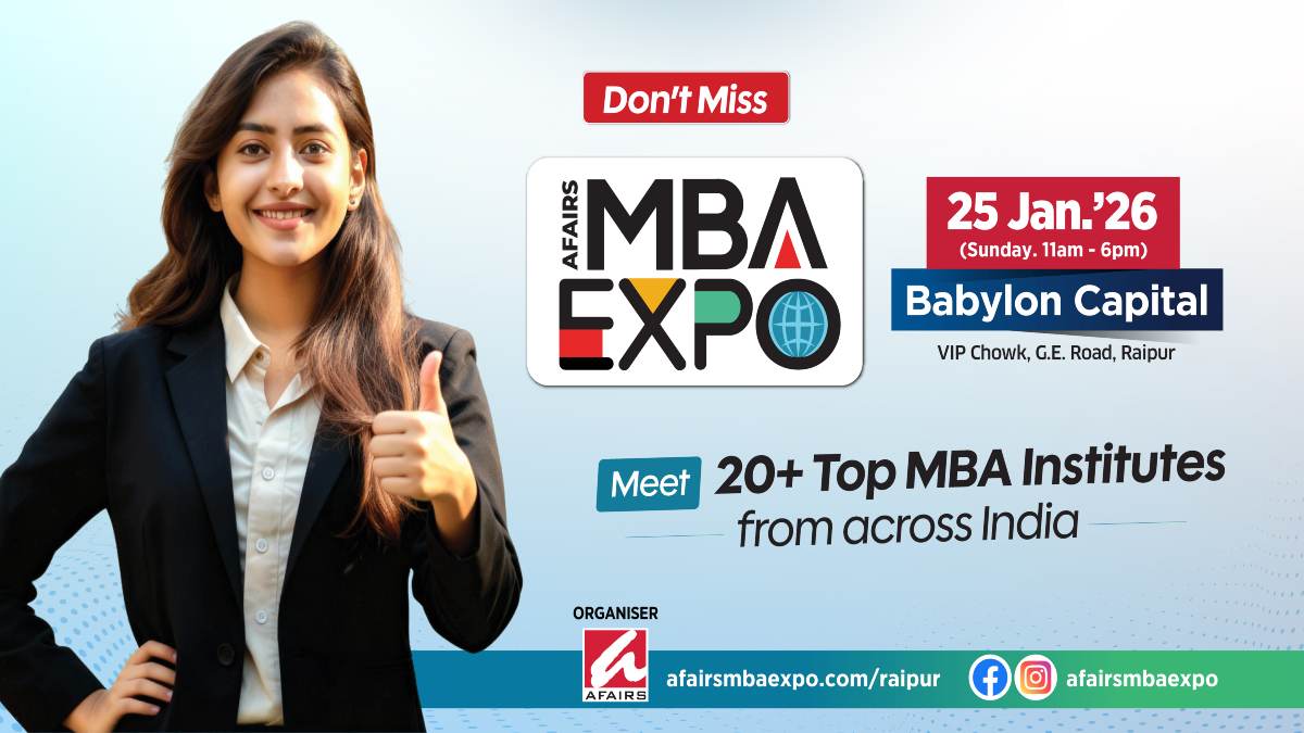 भारत के पहले क्यूरेटेड MBA एक्स्पो का रायपुर में आयोजन, MBA छात्रों को मिलेगा ‘वन-स्टॉप’ मार्गदर्शन मंच