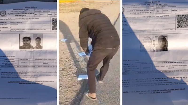 Rajasthan News: REET परीक्षा में गड़बड़ी की आशंका, जोधपुर मेगा हाईवे पर मिले दर्जनों प्रवेश पत्र