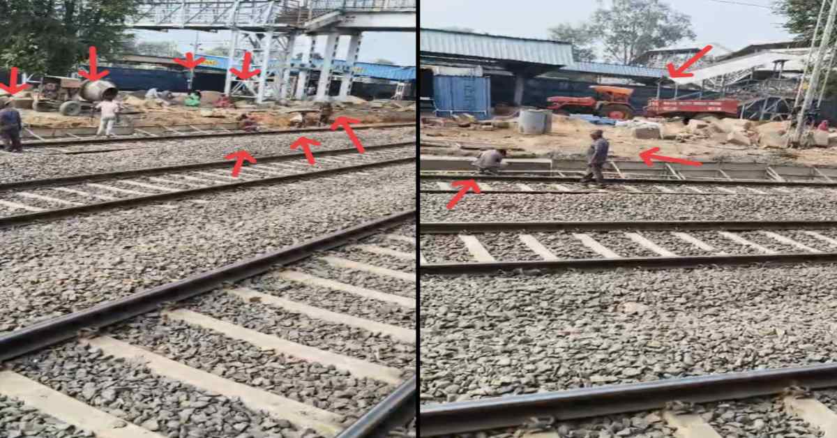 रेलवे स्टेशन पर सुरक्षा से खिलवाड़: स्टेशन के अंदर JCB की एंट्री, बिना सुरक्षा दौड़ रही भारी मशीनें, नियमों को किया नजरअंदाज; कभी भी हो सकता है बड़ा हादसा