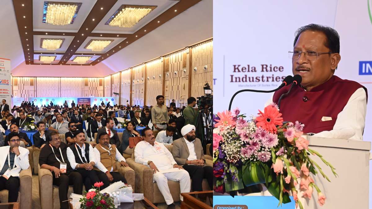इंडिया इंटरनेशनल राइस समिट में CM साय का बड़ा ऐलान, चावल निर्यातकों के लिए मंडी शुल्क में छूट एक साल बढ़ी, कहा- तेजी से बढ़ रही है ऑर्गेनिक उत्पादों की मांग