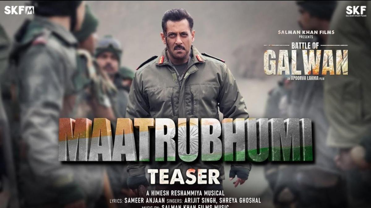 सलमान खान की फिल्म के पहले गाने ‘मातृभूमि’ का टीजर आउट सलमान खान की फिल्म के पहले गाने ‘मातृभूमि’ का टीजर आउट